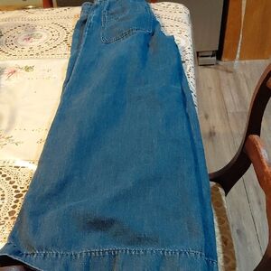 Free People Indigo Denim Pants